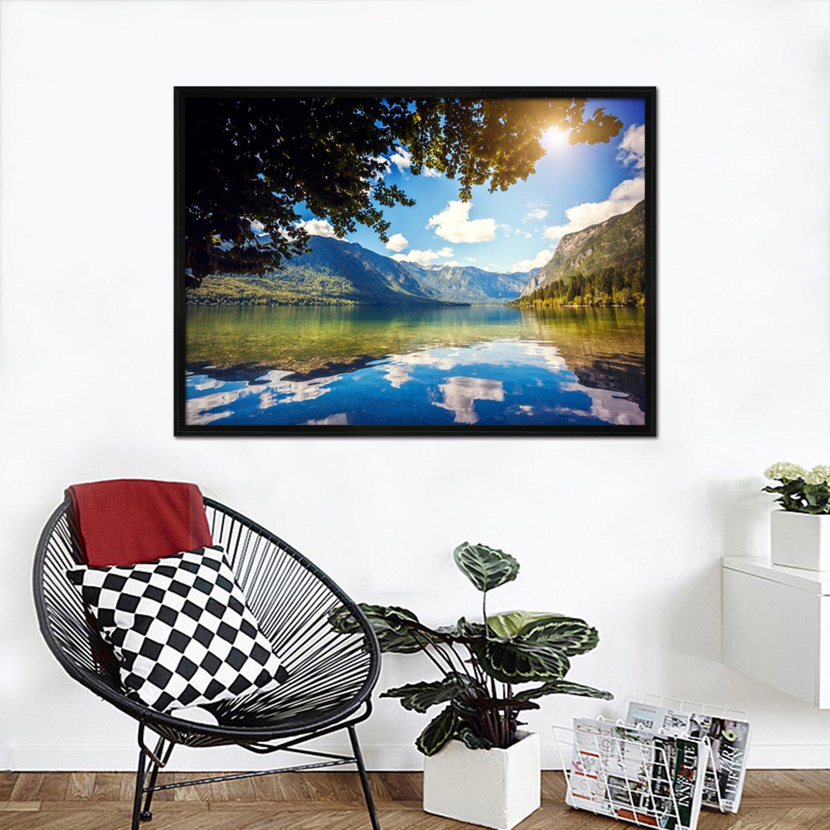 3D Endless Sea 169 Fake Framed Print Painting Wallpaper AJ Creativity Home 