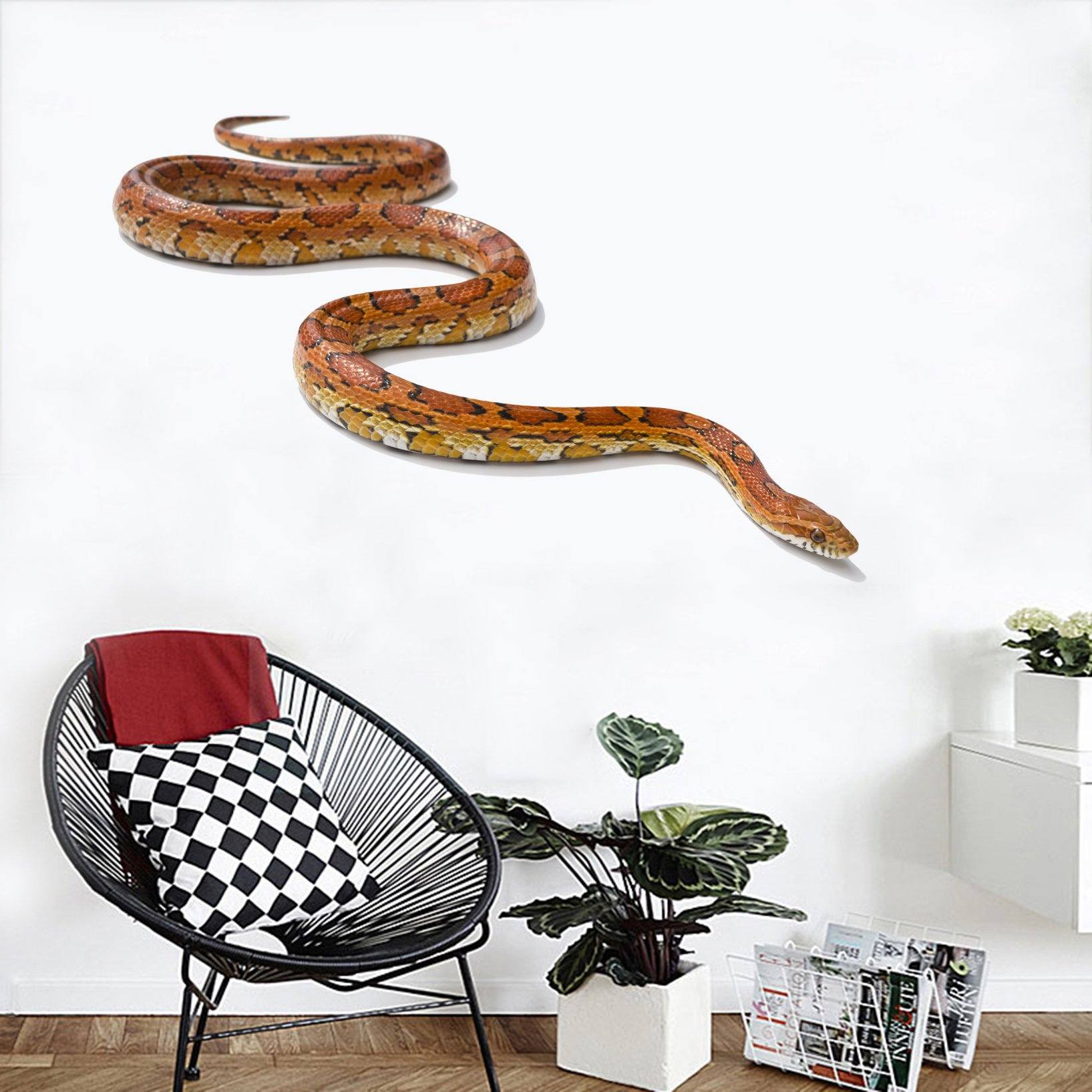 3D Snake 027 Animals Wall Stickers Wallpaper AJ Wallpaper 