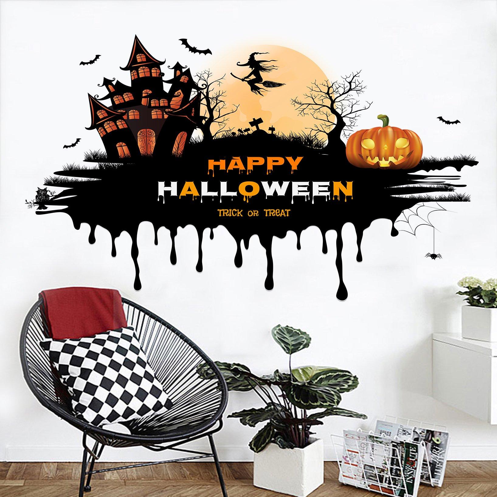3D Magic Pumpkin 034 Wall Stickers Wallpaper AJ Wallpaper 