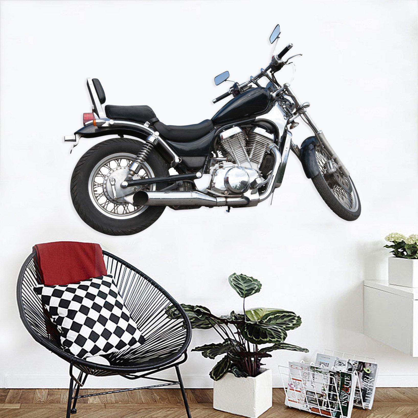 3D Black Motorcycle 0170 Vehicles Wallpaper AJ Wallpaper 