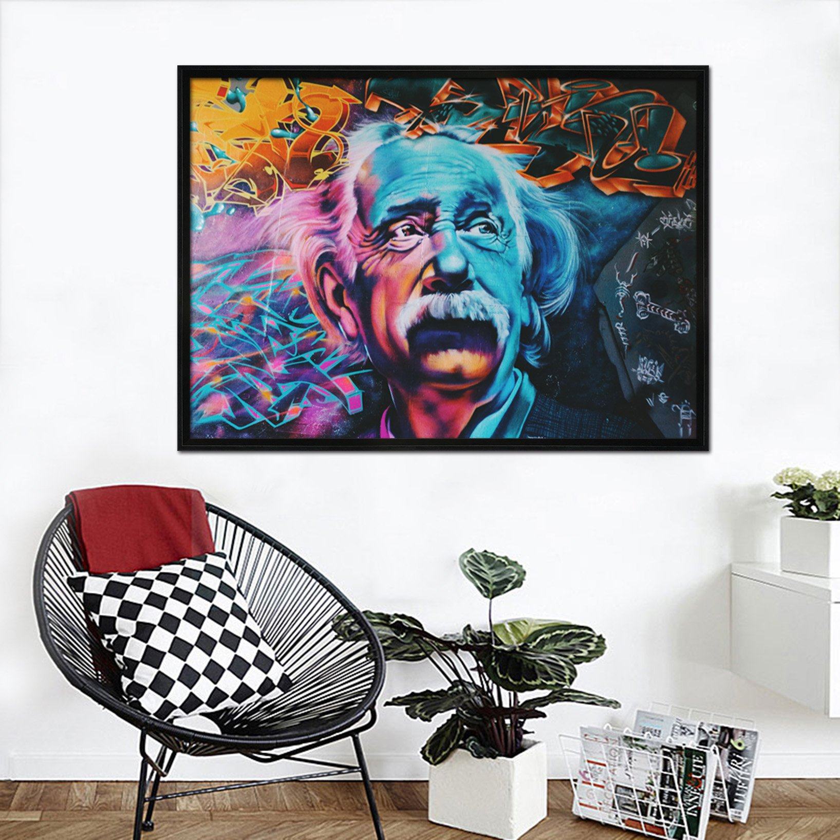 3D Old Man 193 Fake Framed Print Painting Wallpaper AJ Creativity Home 
