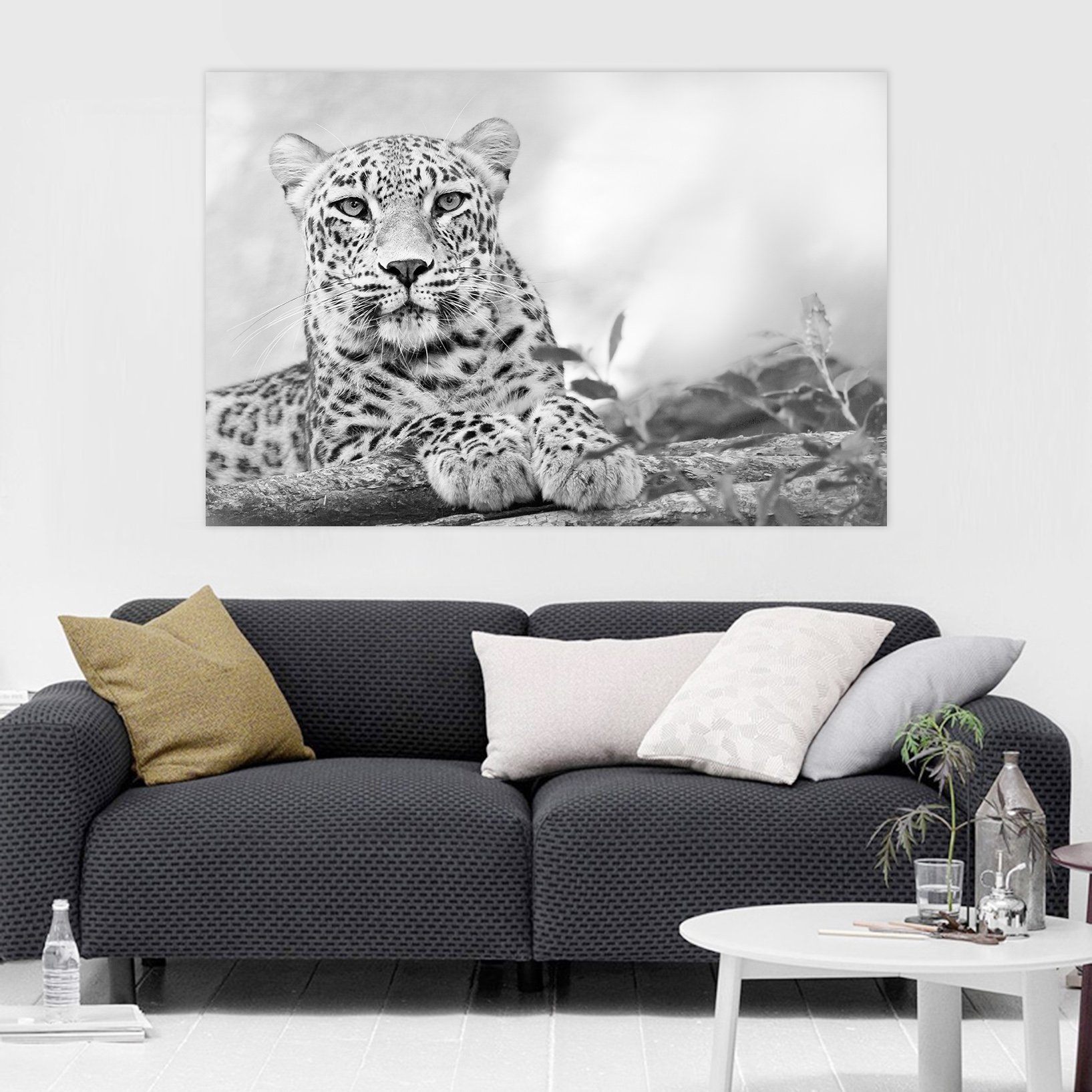 3D Leopard Fog 124 Animal Wall Stickers Wallpaper AJ Wallpaper 2 
