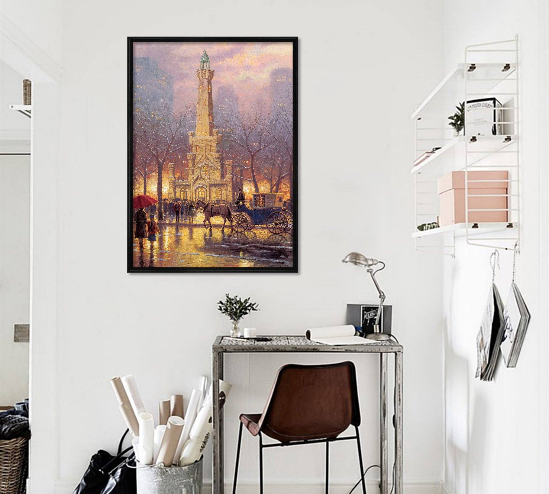 3D Horse Car 066 Fake Framed Print Painting Wallpaper AJ Creativity Home 