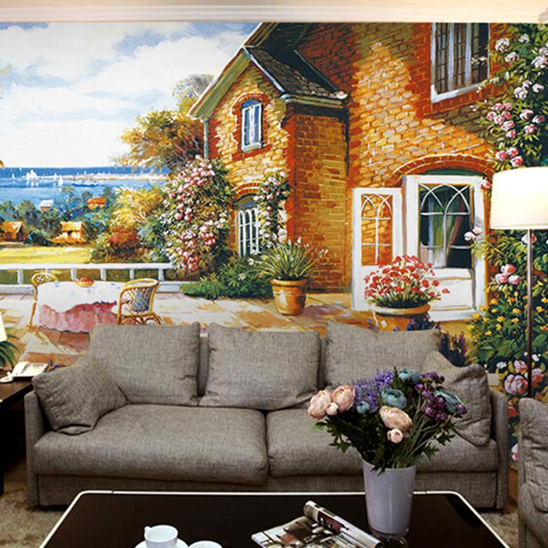 3D House Flower 134 Wallpaper AJ Wallpaper 