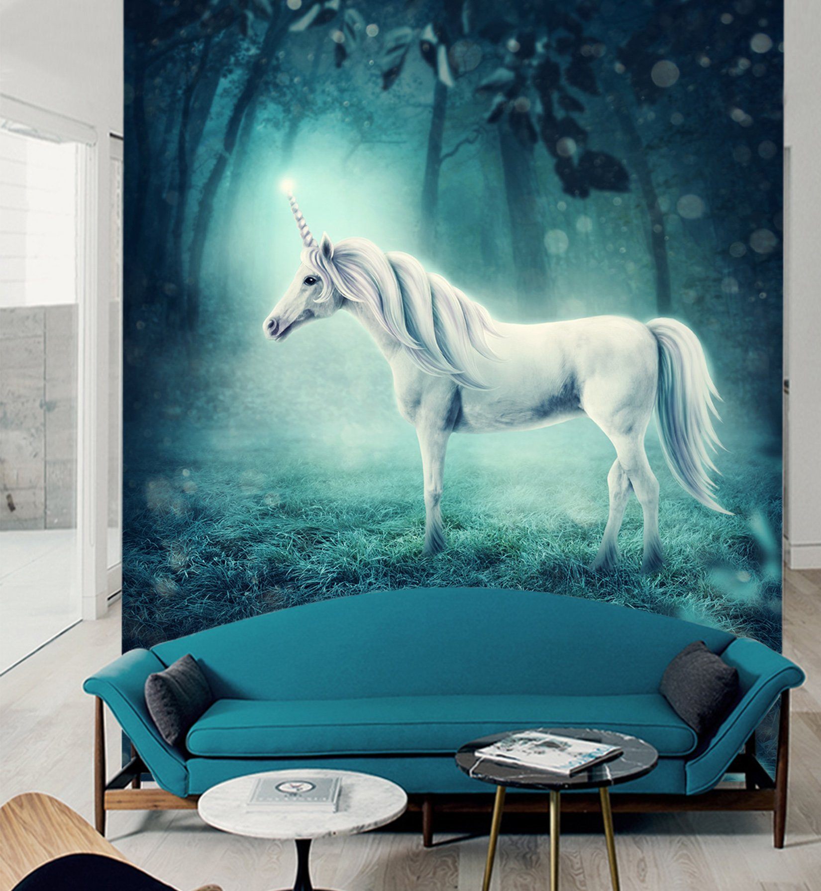 3D Pond Unicorn 033 Wallpaper AJ Wallpaper 