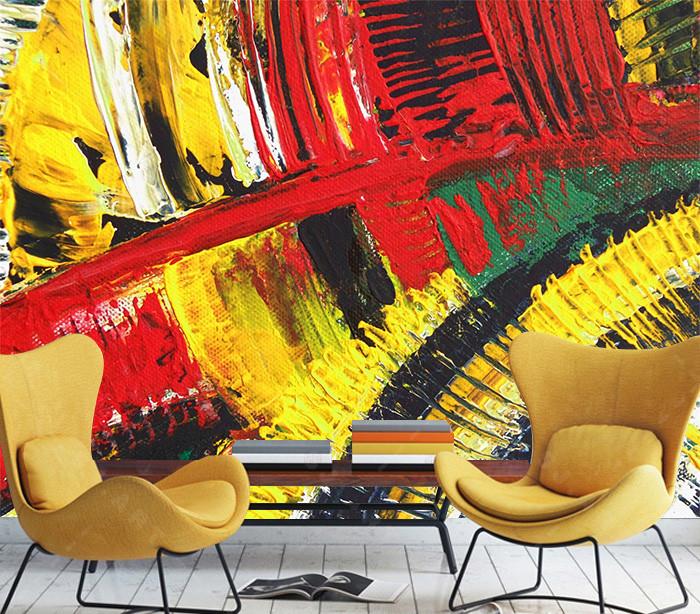 3D Red Yellow Graffiti 575 Wallpaper AJ Wallpaper 