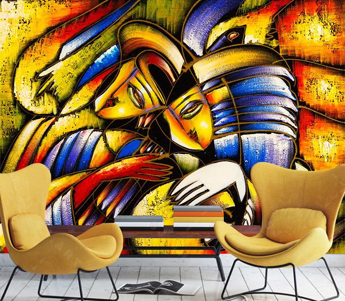 3D Graffiti Ethnic Girl 572 Wallpaper AJ Wallpaper 