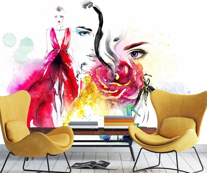 3D Modern Girl Face 565 Wallpaper AJ Wallpapers 
