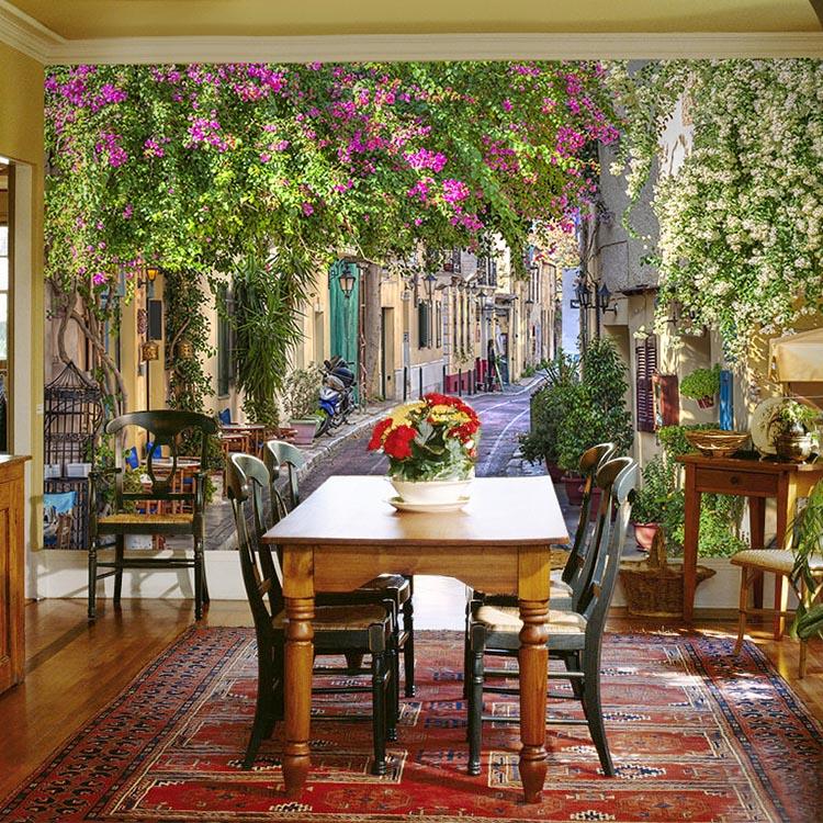 3D Alley Rattan 075 Wallpaper AJ Wallpaper 