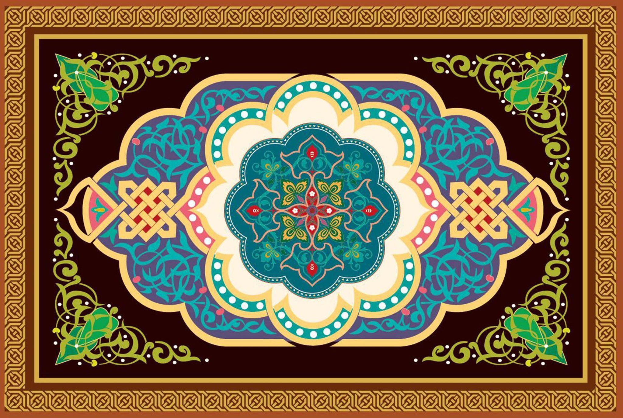 Bright Retro Patterns Wallpaper AJ Wallpaper 