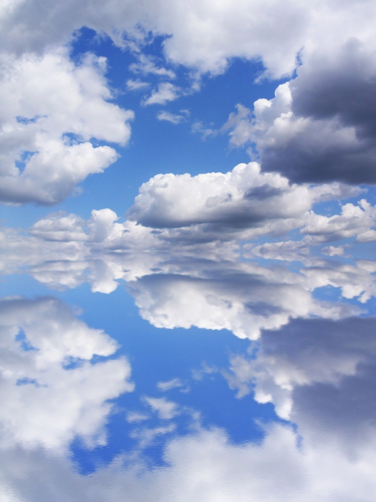 Sea Blue Sky White Clouds Wallpaper AJ Wallpaper 