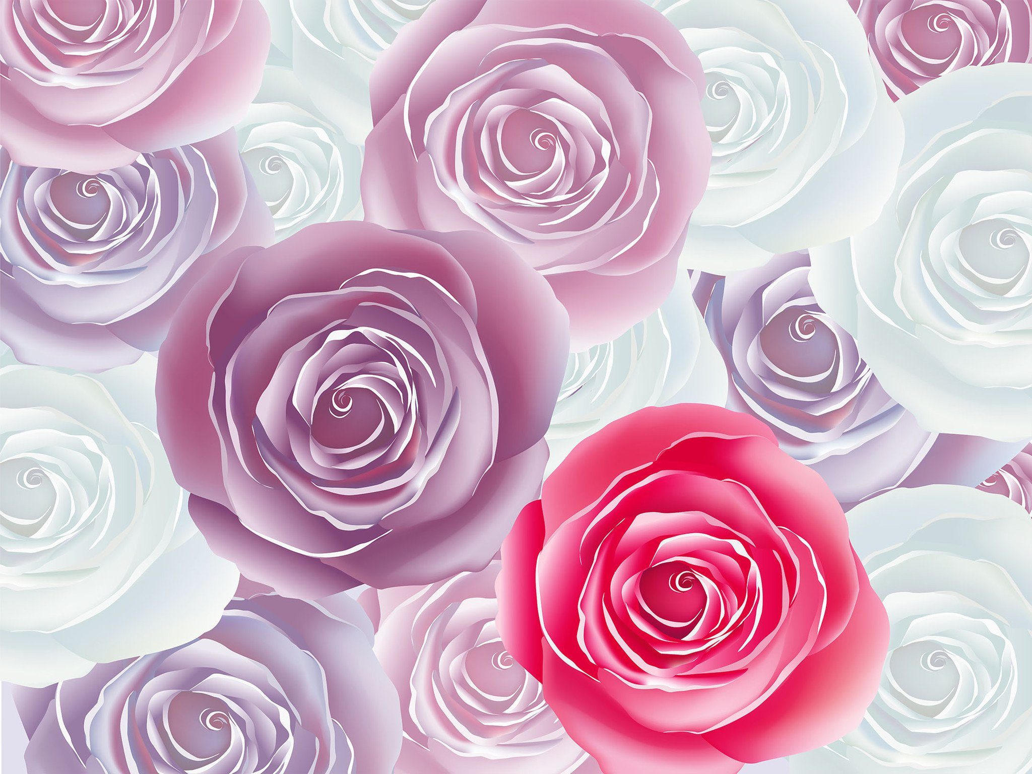 Dense Stylish Flowers Wallpaper AJ Wallpaper 