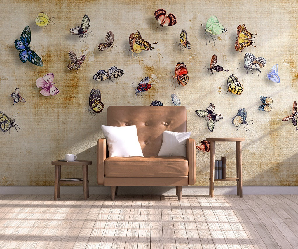3D Color Butterfly WC566 Wall Murals
