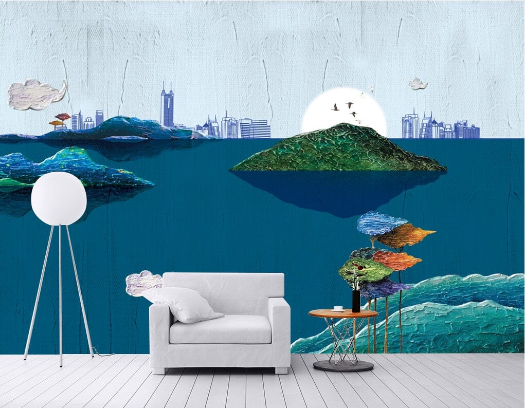 3D Sea Island 2071 Wall Murals Wallpaper AJ Wallpaper 2 