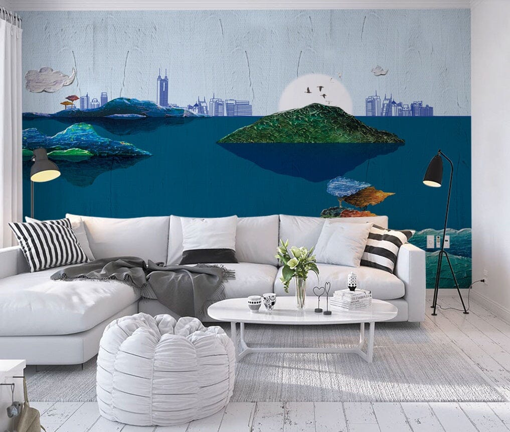 3D Sea Island 2071 Wall Murals Wallpaper AJ Wallpaper 2 