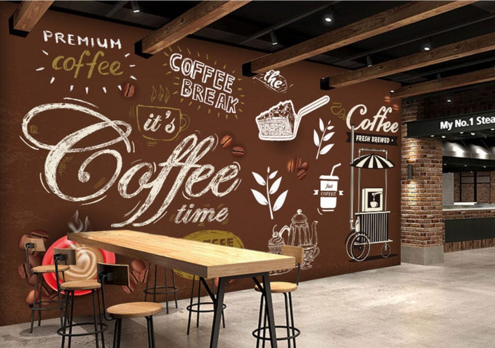 3D Coffee Shop 2008 Wall Murals Wallpaper AJ Wallpaper 2 