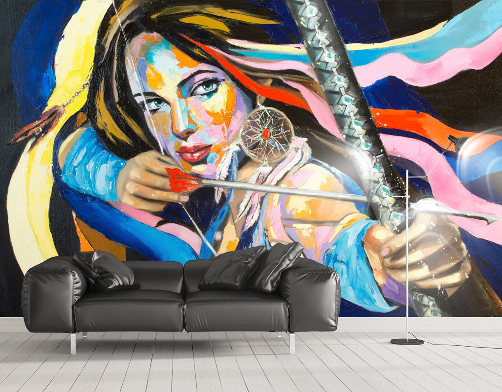 3D Athletic Girl 2100 Wall Murals