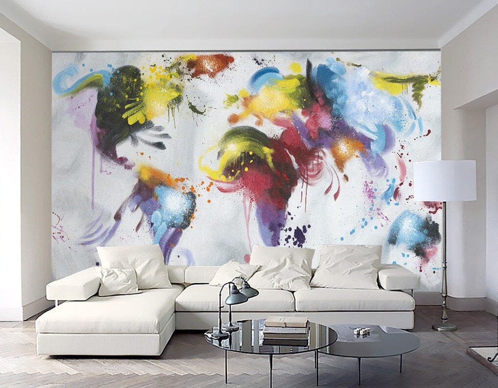 3D Color Graffiti 2030 Wall Murals Wallpaper AJ Wallpaper 2 