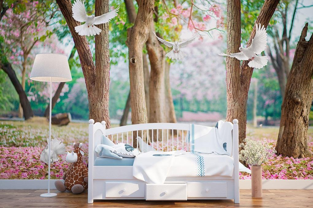 3D Pigeon Petals 220 Wallpaper AJ Wallpaper 