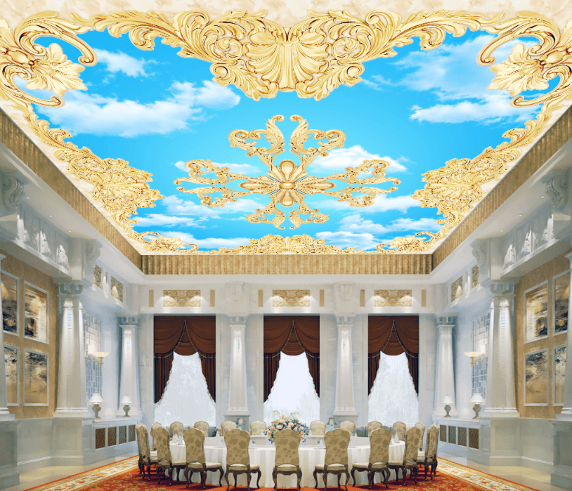 Gold Flower Pattern 184 Wallpaper AJ Wallpaper 