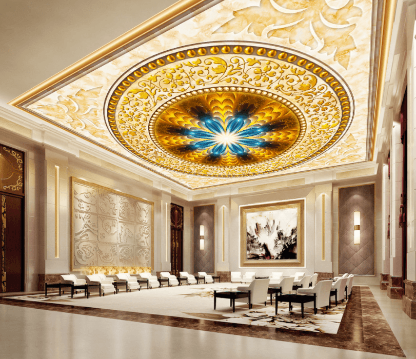 Circle Blue Pattern 133 Wallpaper AJ Wallpaper 