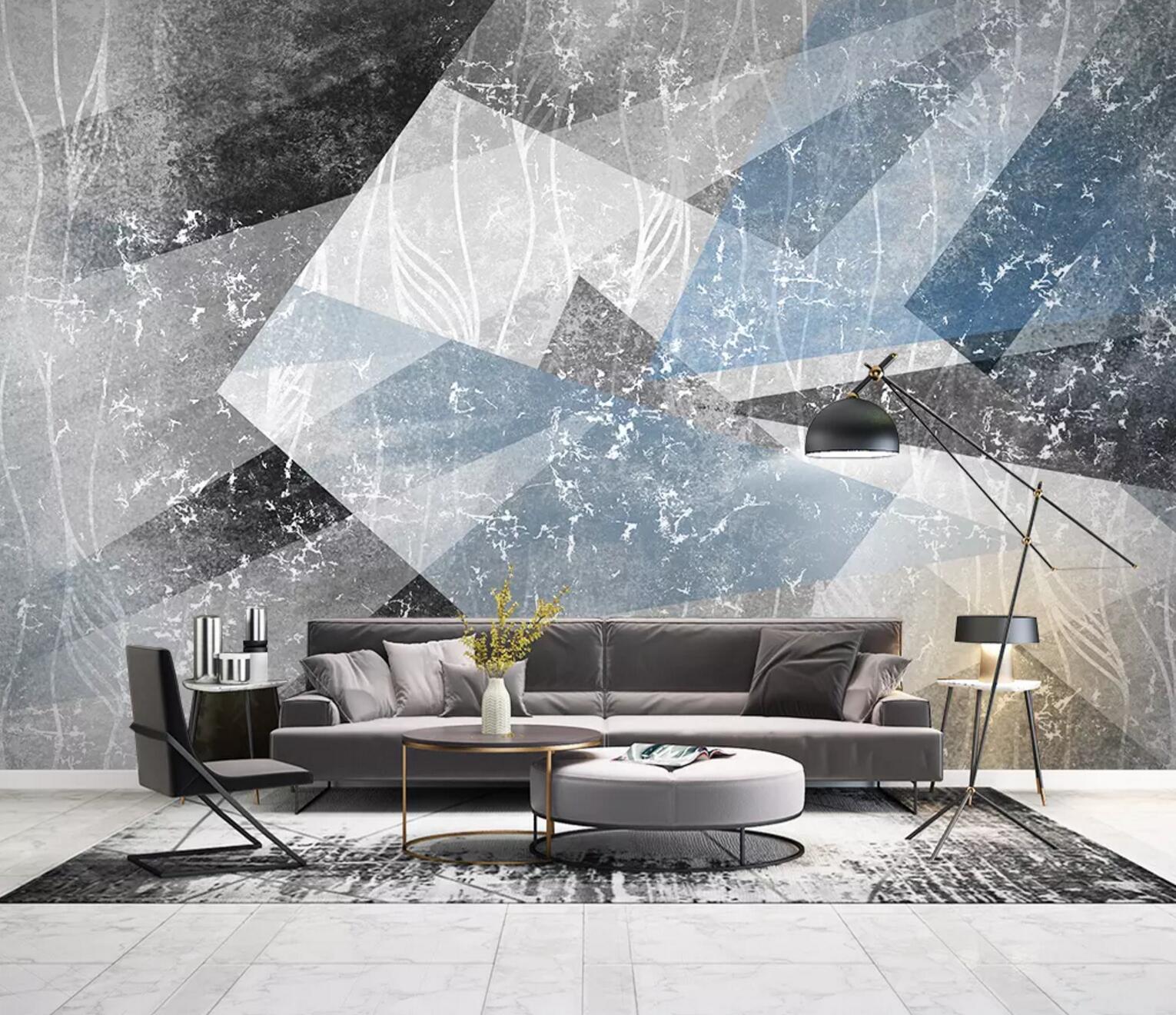 3D Transparent Diamond WC777 Wall Murals