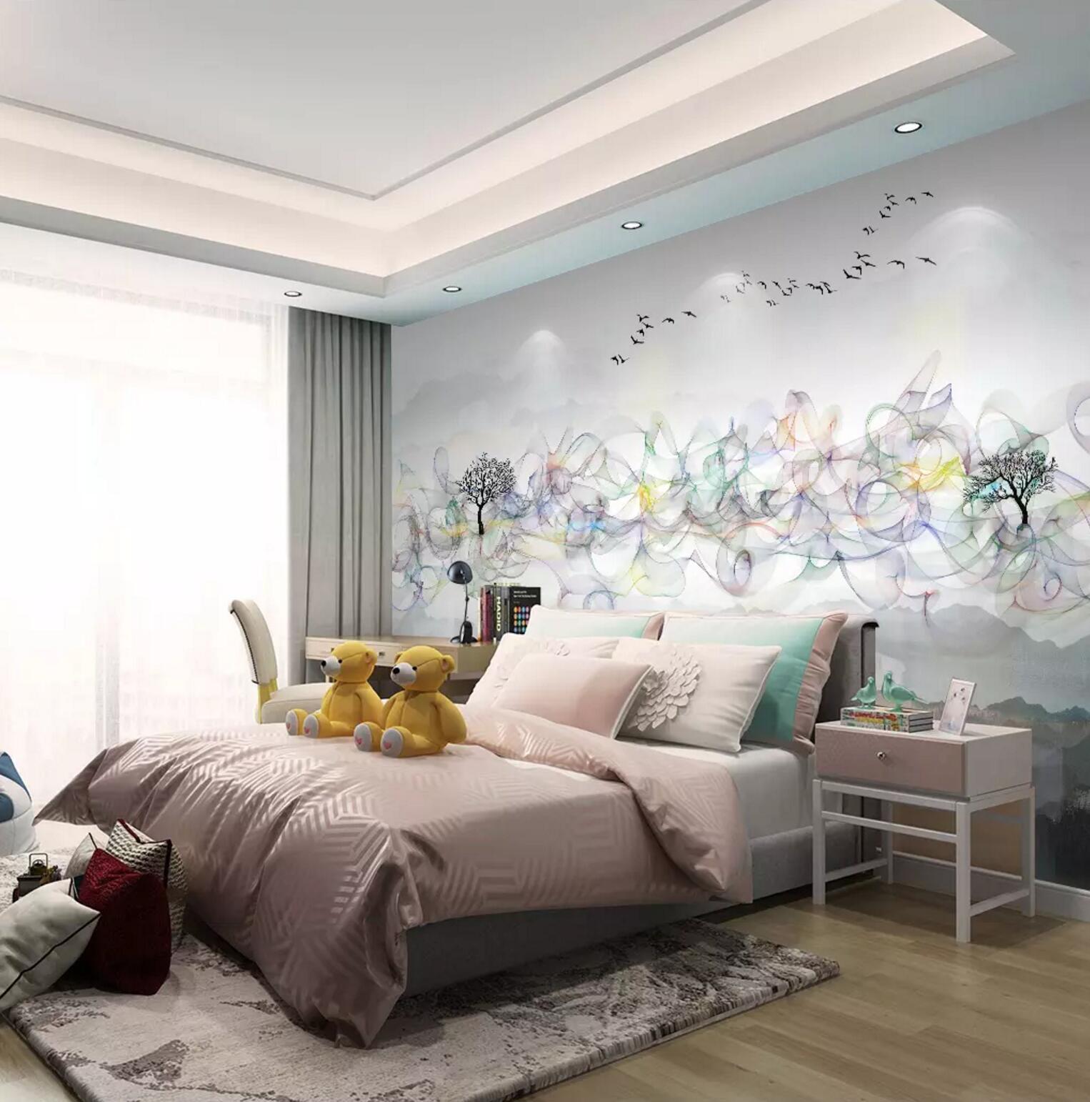 3D Watercolor Bird 381 Wallpaper AJ Wallpaper 