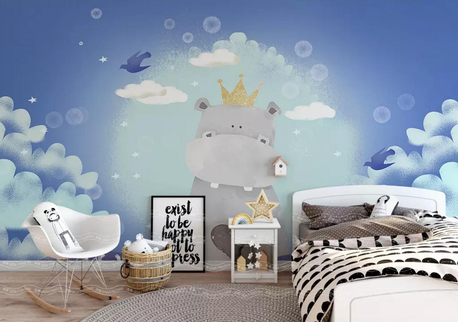 3D Cartoon Hippo 110 Wallpaper AJ Wallpaper 