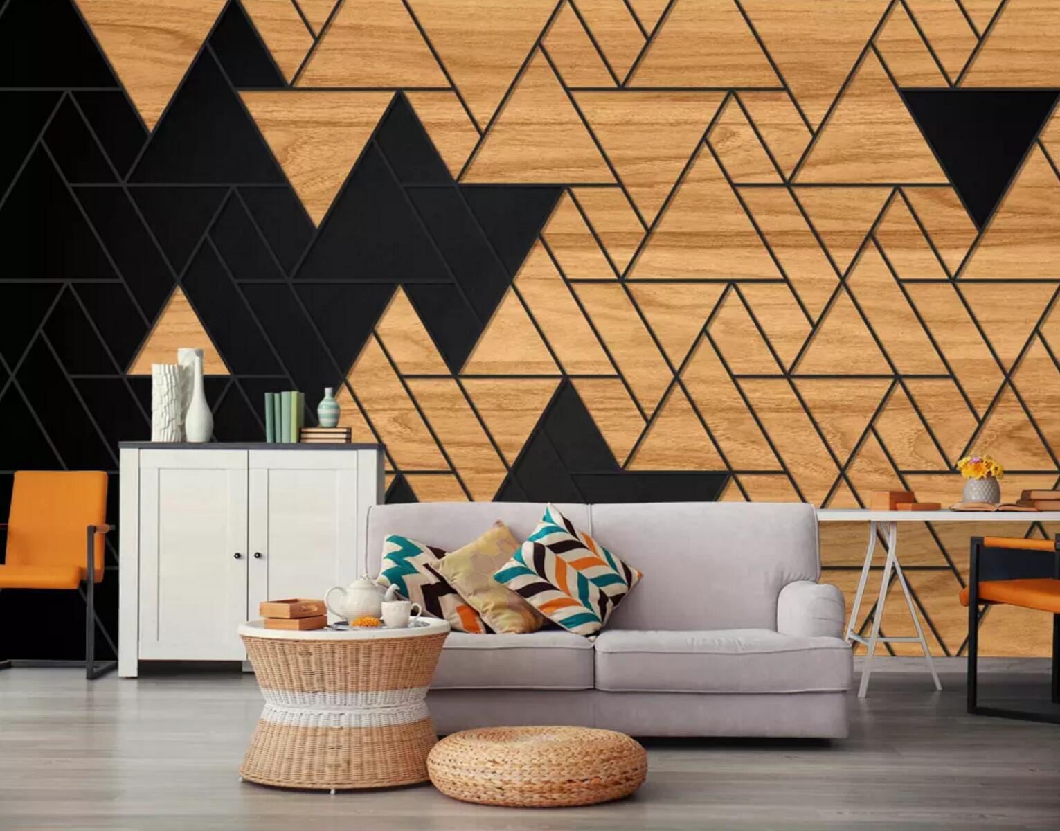 3D Black Triangle 430 Wallpaper AJ Wallpaper 