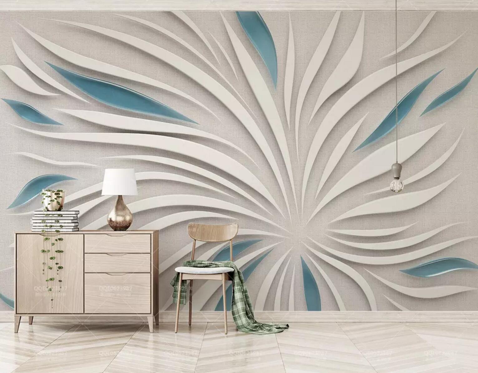3D Large Flower Pattern 292 Wallpaper AJ Wallpaper 