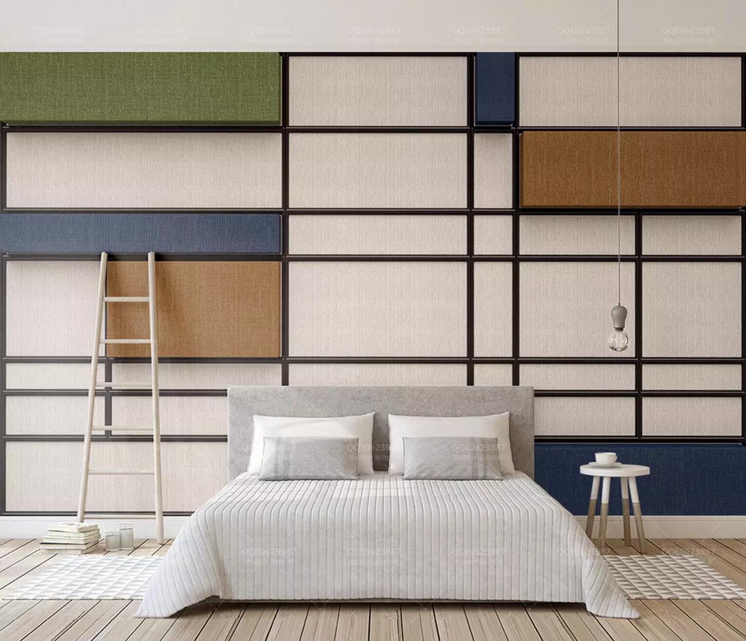 3D Square Wooden Block WC598 Wall Murals