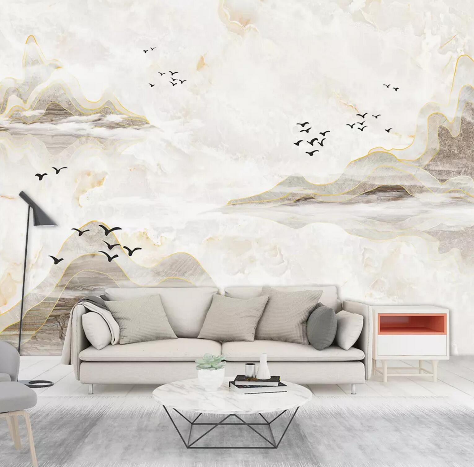 3D Wild Goose WC802 Wall Murals