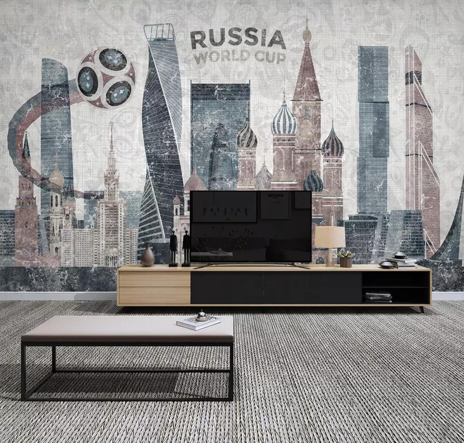 3D Palace Football WC749 Wall Murals