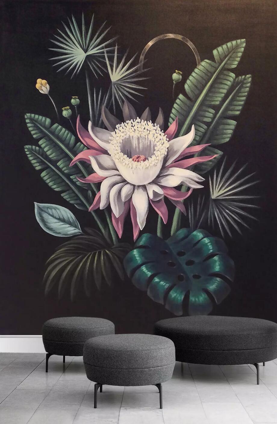 3D Flower Bud Leaves 513 Wallpaper AJ Wallpaper 