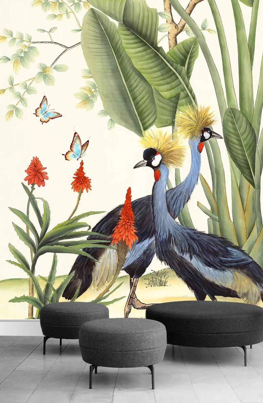 3D Peacock Butterfly 514 Wallpaper AJ Wallpaper 