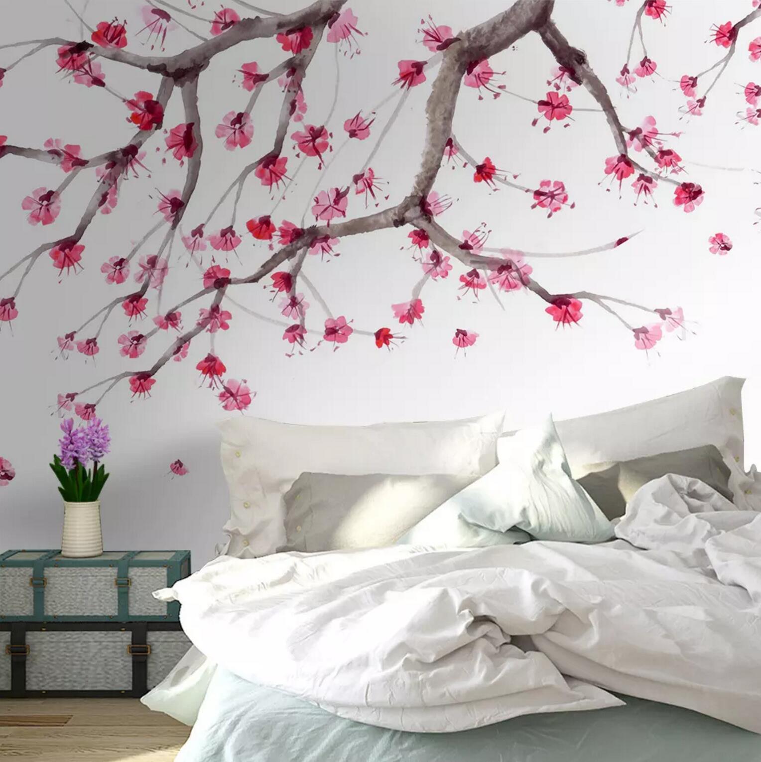 3D Plum Bloom 250 Wallpaper AJ Wallpaper 