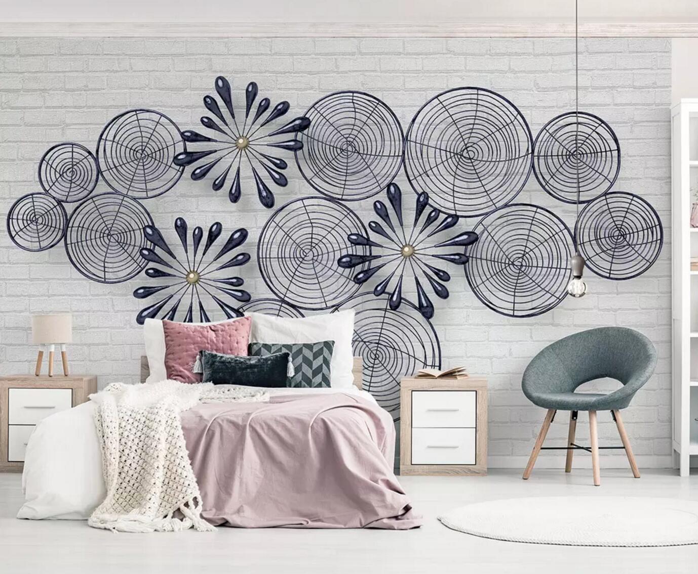 3D Round Decoration WC769 Wall Murals