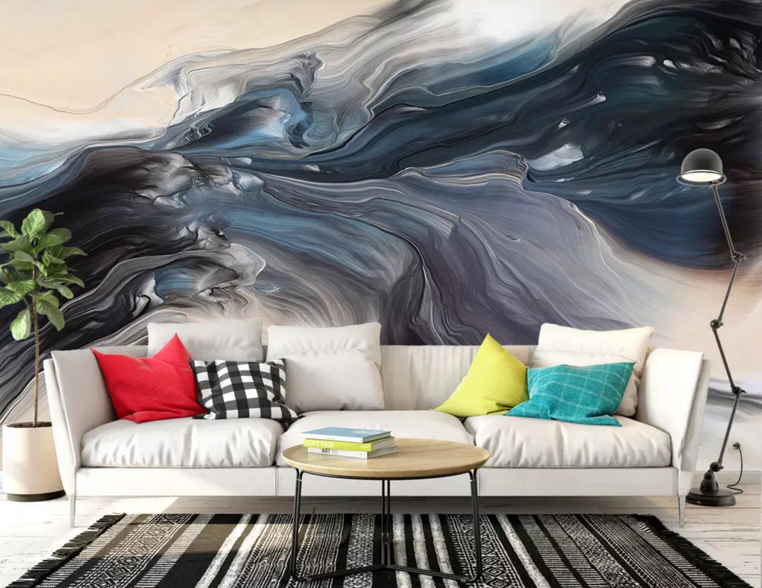 3D Ink Turbulence WC618 Wall Murals