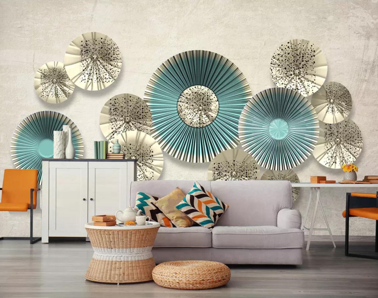 3D Decorative Circle 466 Wallpaper AJ Wallpaper 
