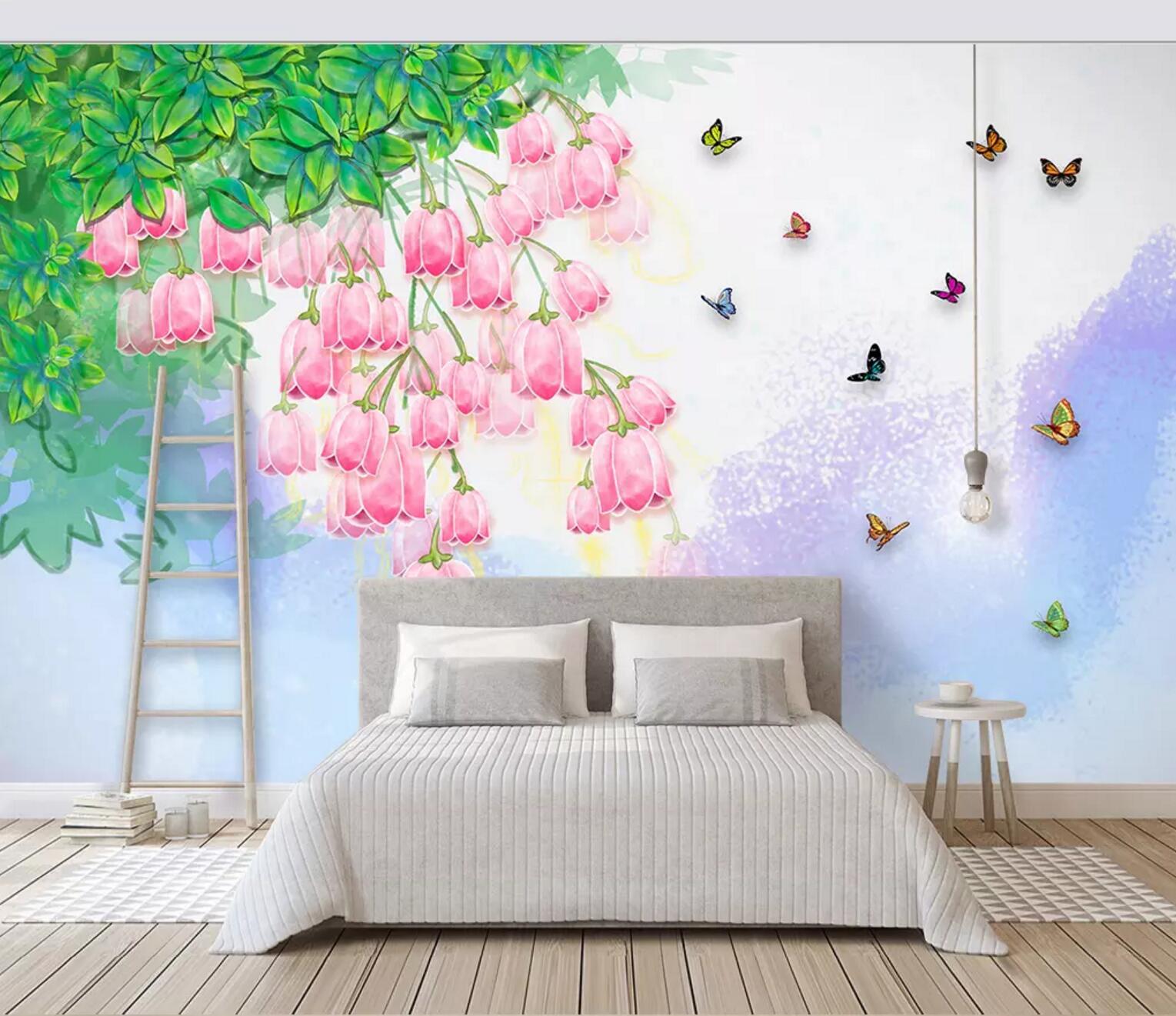3D Green Leaf Butterfly 480 Wallpaper AJ Wallpaper 