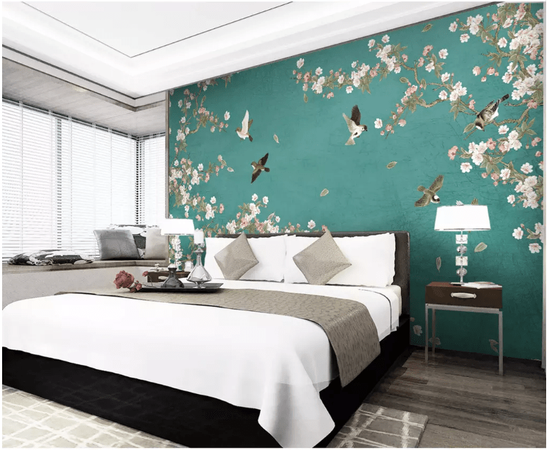3D Flower Bird 2145 Wall Murals Wallpaper AJ Wallpaper 2 