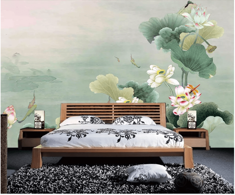 3D Lotus Pond 2007 Wall Murals Wallpaper AJ Wallpaper 2 