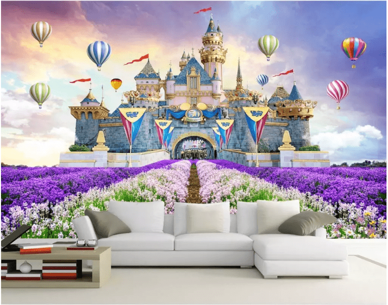 3D Color Castle 2019 Wall Murals Wallpaper AJ Wallpaper 2 