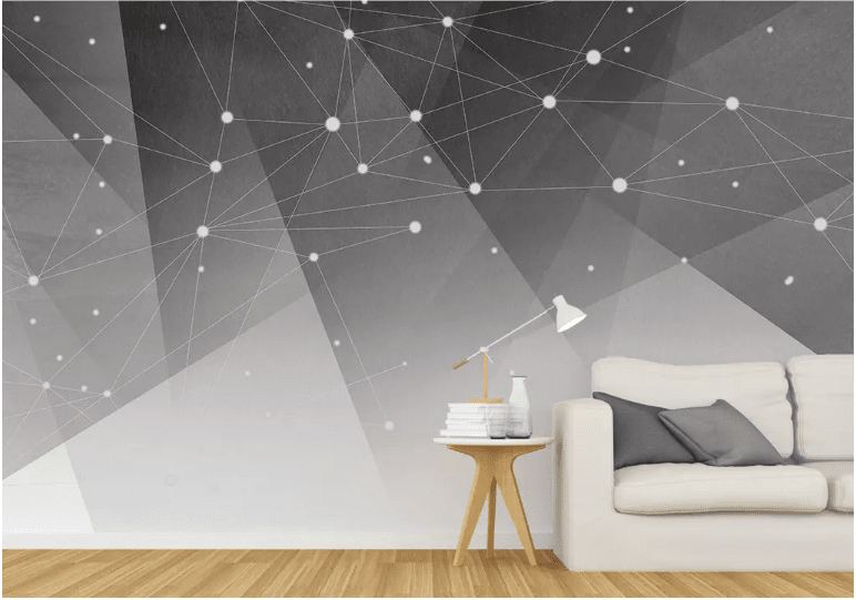 3D Grey Stars 2170 Wall Murals Wallpaper AJ Wallpaper 2 