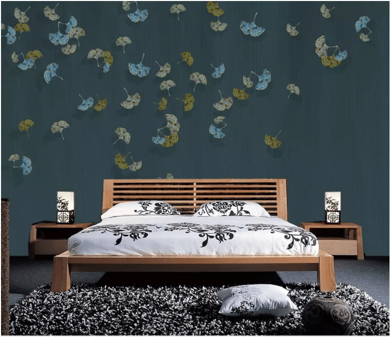 3D Colored Ginkgo Leaves 2125 Wall Murals Wallpaper AJ Wallpaper 2 