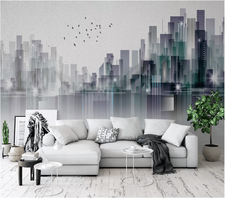 3D Tall Building 2078 Wall Murals Wallpaper AJ Wallpaper 2 