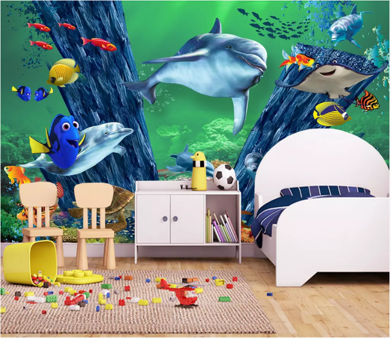 3D Undersea Fish 2186 Wall Murals