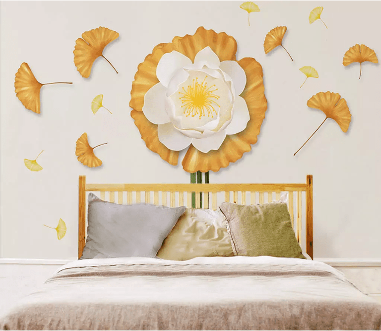 3D White Flowers 2187 Wall Murals Wallpaper AJ Wallpaper 2 