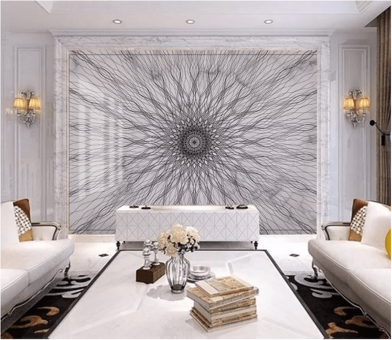 3D Black Pattern 2179 Wall Murals Wallpaper AJ Wallpaper 2 