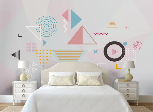 3D Color Geometry 2076 Wall Murals